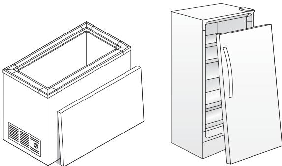 FRIGIDAIRE FFU17F5H - ! AVENTISSEMENT Dangers d'enfermement des enfants - 1