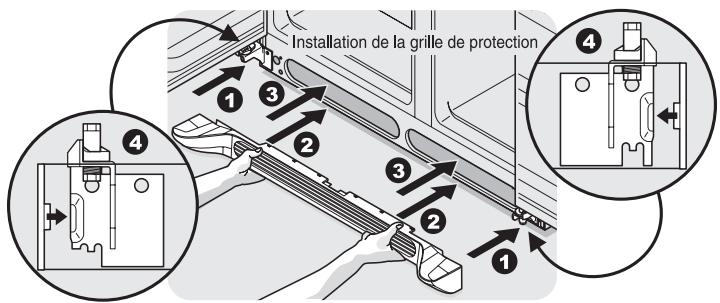 FRIGIDAIRE FGHC2378LE - Pour installer la grille de protection - 1