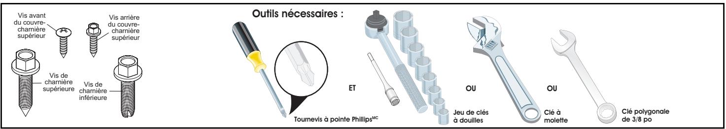 FRIGIDAIRE FGHC2378LE - Pourmettreàniveaulesportesau moyendela charniereinférieurereglable(certainsmodedes）: - 3