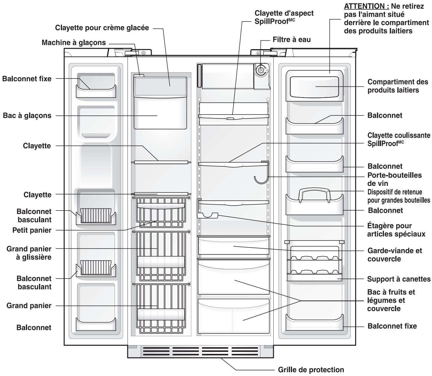 FRIGIDAIRE FGHC2378LE - Les caractéristiques peuvent varier selon les modèles. - 1