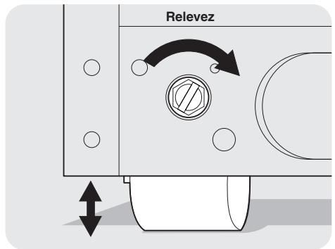 FRIGIDAIRE FGHC2378LE - Toutes ces conditions peuvent être satisfaites en boulevant ou en abaissant les roulettes avant réglables. - 1