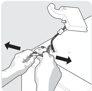 FRIGIDAIRE FGHC2378LE - Pour déposer la porte du congélateur : - 1