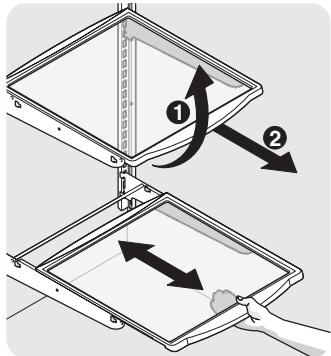 FRIGIDAIRE FGHC2378LE - Pour ajuster les clayettes en porte-à-faux : - 2
