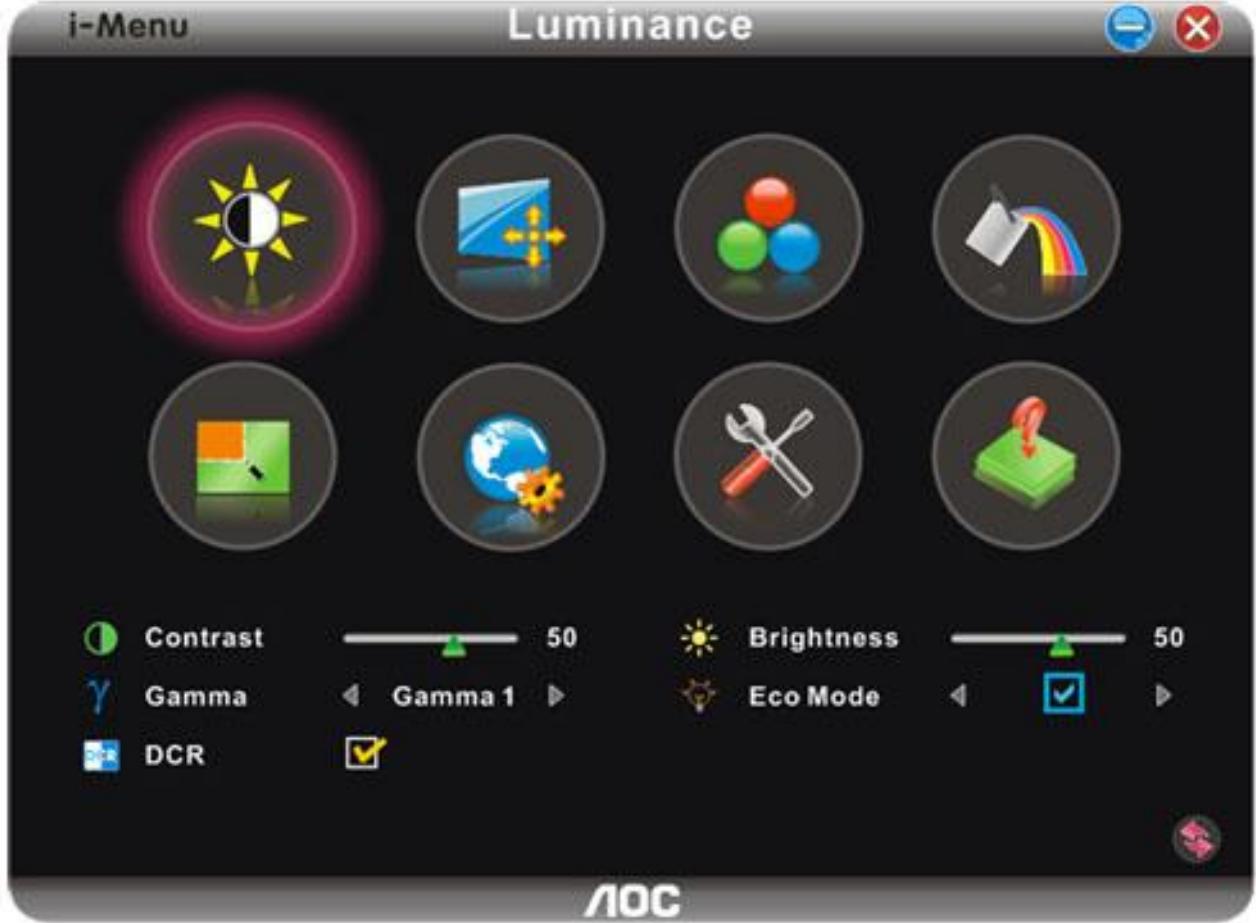 AOC E2260PHU, E2250SWDNK, E2250SWNK, E2260PHU, E2250SDA, E2450SWDAK, E2460PHU - Sélectionnez l'onglet écran - 27