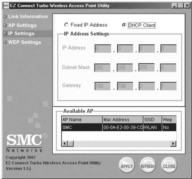 SMC 2455W - | Configuration du point d'accès sans fil avec l'utilitaire windows - 2