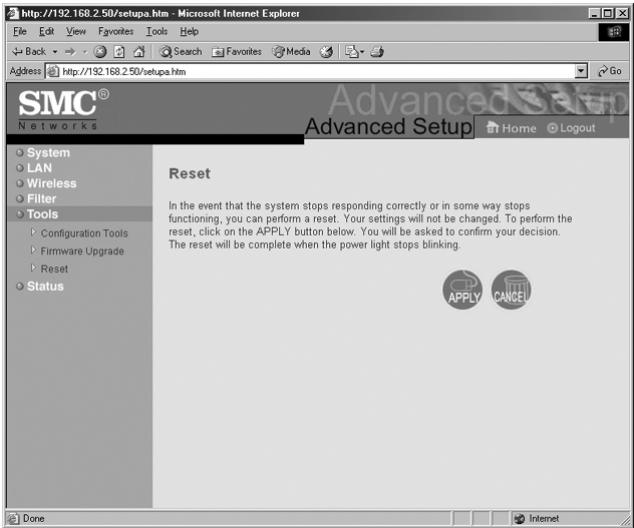 SMC 2455W - Utilisation de l'utilitaire web - 1
