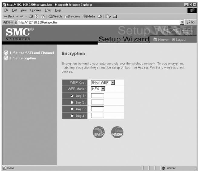 SMC 2455W - | Configuration du point d'accès sans fil avec l'utilitaire web (setup wizard) (assistant d'installation) - 3