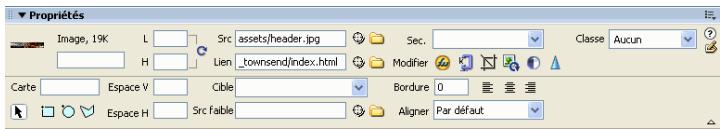MACROMEDIA DREAMWEAVER 8-BIEN DMARRER AVEC DREAMWEAVER - Inspecteur des propriétés - 1