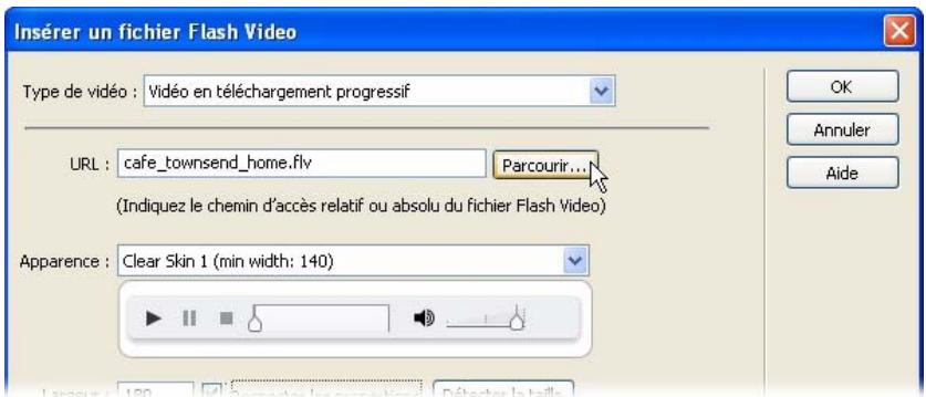 MACROMEDIA DREAMWEAVER 8-BIEN DMARRER AVEC DREAMWEAVER - Insérez une video Flash - 2