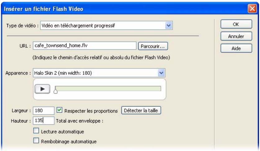 MACROMEDIA DREAMWEAVER 8-BIEN DMARRER AVEC DREAMWEAVER - Insérez une video Flash - 3