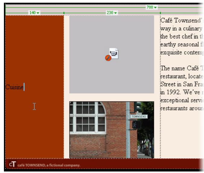 MACROMEDIA DREAMWEAVER 8-BIEN DMARRER AVEC DREAMWEAVER - Tapez le terme Cuisine. - 1