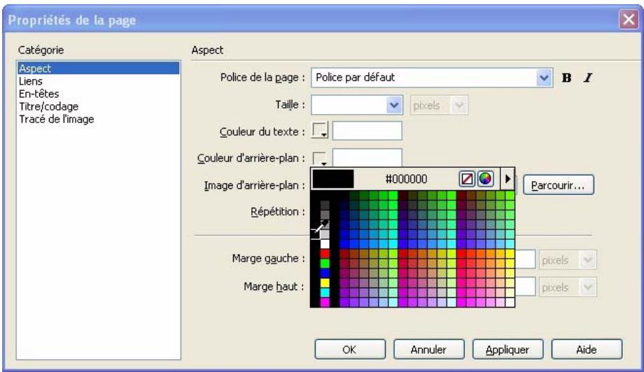 MACROMEDIA DREAMWEAVER 8-BIEN DMARRER AVEC DREAMWEAVER - Ajoutez de la couleur à la page - 4