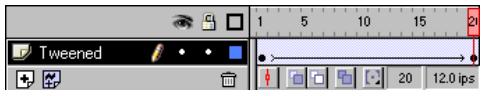 MACROMEDIA FLASH 5 - Pour créer une interpolation de mouvement à l'aide de la commande interpolation de mouvement : - 1