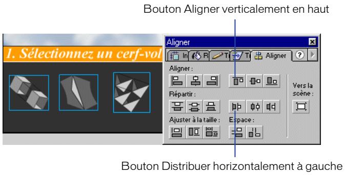 MACROMEDIA FLASH 5 - Alignez les objets sur la scène - 1
