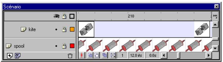 MACROMEDIA FLASH 5 - Pour modifier l'affichage des images dans le scénario : - 4
