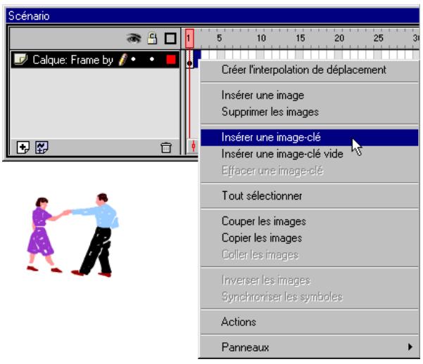 MACROMEDIA FLASH 5 - Pour créer une animation image par image : - 1