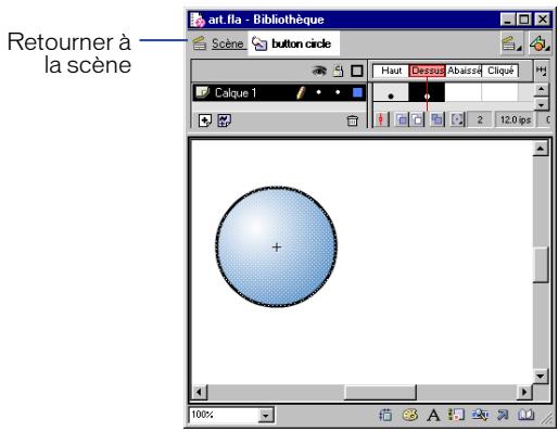 MACROMEDIA FLASH 5 - Pour modifier un symbole en mode édition de symboles : - 1