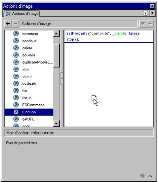 MACROMEDIA FLASH 5 - Définissez une fonction - 3