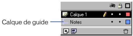 MACROMEDIA FLASH 5 - Utilisation des calques de guide - 1