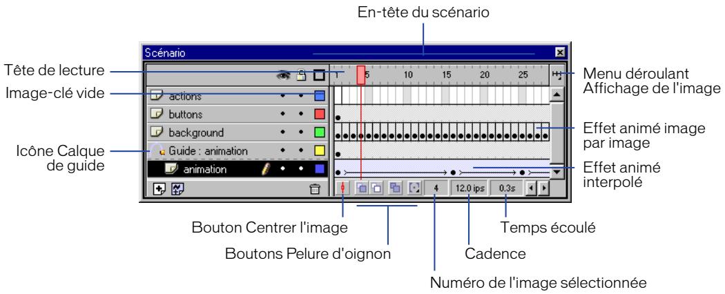 MACROMEDIA FLASH 5 - Utilisation du scénario - 1