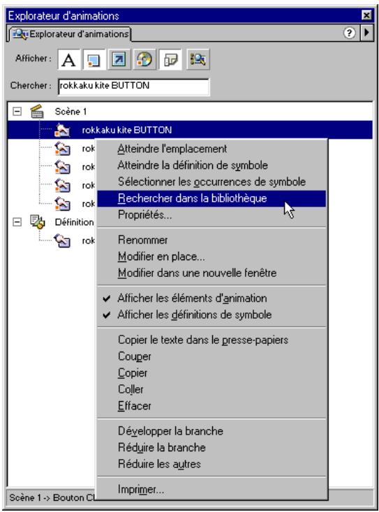 MACROMEDIA FLASH 5 - Utilisez l'explorateur d'animations - 5