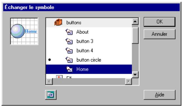 MACROMEDIA FLASH 5 - Pour associer un symbole différent à une occurrence : - 1