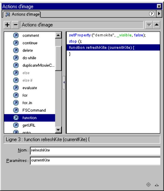 MACROMEDIA FLASH 5 - Définissez une fonction - 5