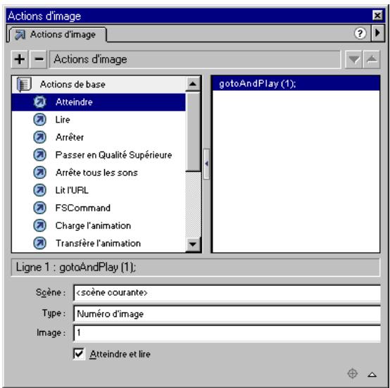 MACROMEDIA FLASH 5 - Pour se déplacer vers une image ou une scène : - 1