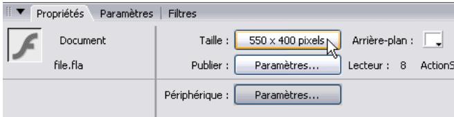 MACROMEDIA FLASH 8-DIDACTICIELS FLASH - Modification des propriétés du document - 2