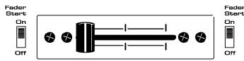JBSYSTEMS LIGHT BEAT 4 - CROSSFADER IN DE LINKER POSITIE: - 2