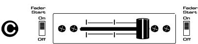 JBSYSTEMS LIGHT BEAT 4 - CROSSFADER EN LA POSICION IZQUIERDA: El reproductor de CD conectado al conector de in fader A se enquiryra reproduciendo, el othero repre en pausa. - 3