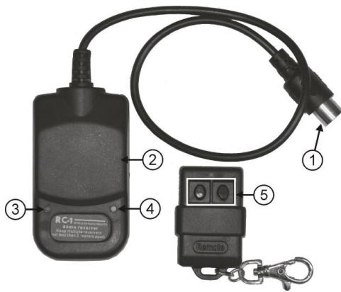 JBSYSTEMS LIGHT FX 1000 - Funciones del mando a distancia inalámbrico RC-1 optional: - 1