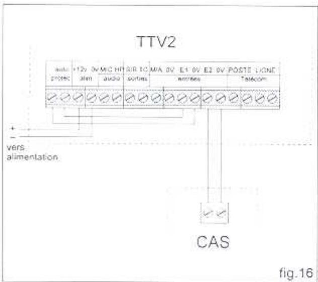 TALCO ALARME TTV2 10330 - Connexion sur une centrale RADIO CAS - 1