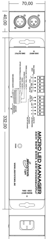 JBSYSTEMS LIGHT MINI LED MANAGER MK2 - Estas informacoes estáu sujeitas a alteracoes sem aviso precedo - 2