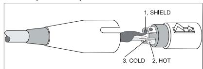 DYNACORD CL 800 - XLR-type connector pin-assignment - 2
