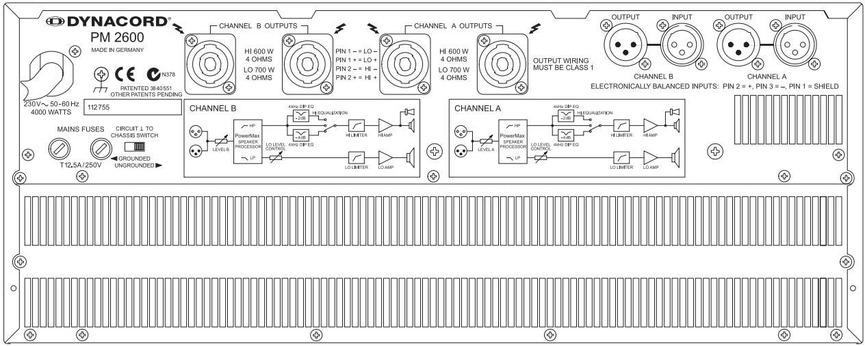 DYNACORD PM2600 - 0DB....+12DB - 1