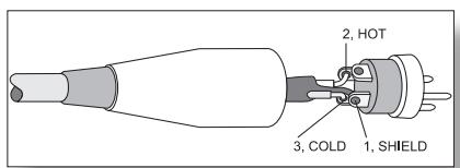 DYNACORD XA 4000 - XLR-type connector pin-assignment - 1