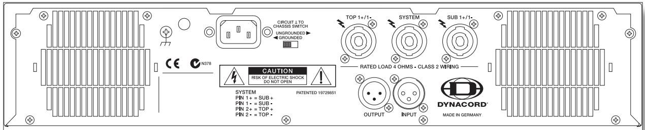 DYNACORD XA 4000 - CAUTION: - 10