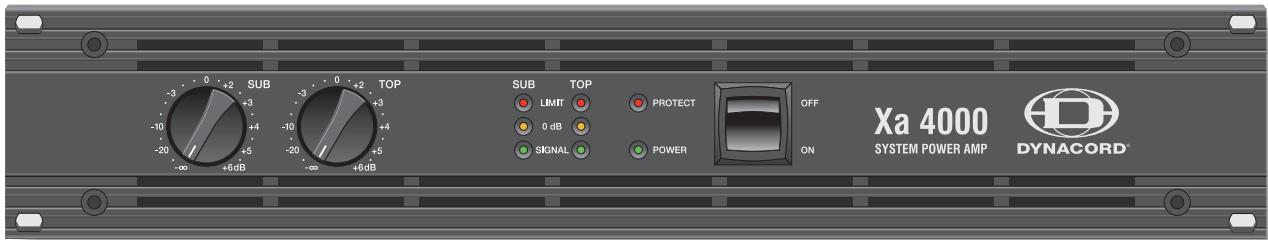 DYNACORD XA 4000 - REMARQUES CONCERNANT L'INSTALLATION - 1