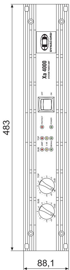 DYNACORD XA 4000 - ENDSTUFENAUSGANGSBUCHSEN - 6