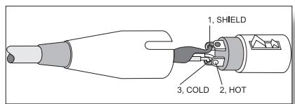 DYNACORD XA 4000 - XLR-type connector pin-assignment - 2