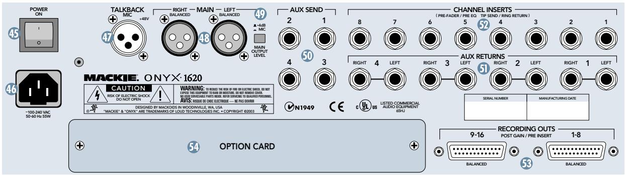 MACKIE ONYX 1620 - OPTION E/S FIREWIRE - 1