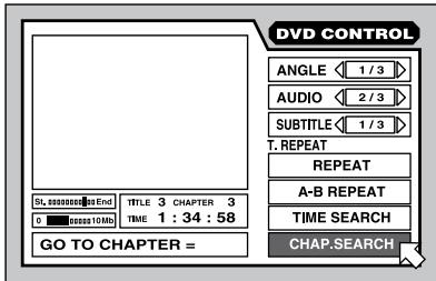 ROTEL RDV-1080 - Find a Scene using the On-Screen Display ON-SCREEN Button H - 1