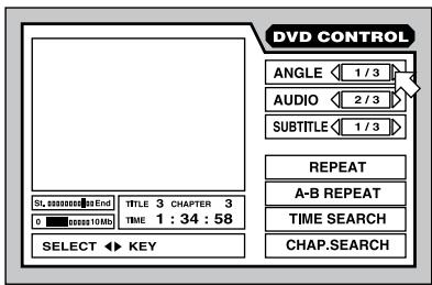 ROTEL RDV-1080 - À partir de l'affichage sur l'écran on-screen display: - 1