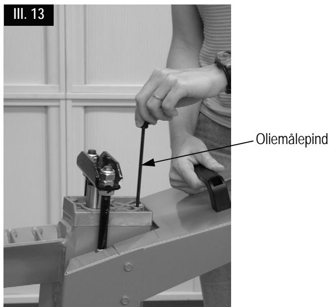 ATIKA ASP 4-370 - Hvordan kontrolleres oliestanden? - 4