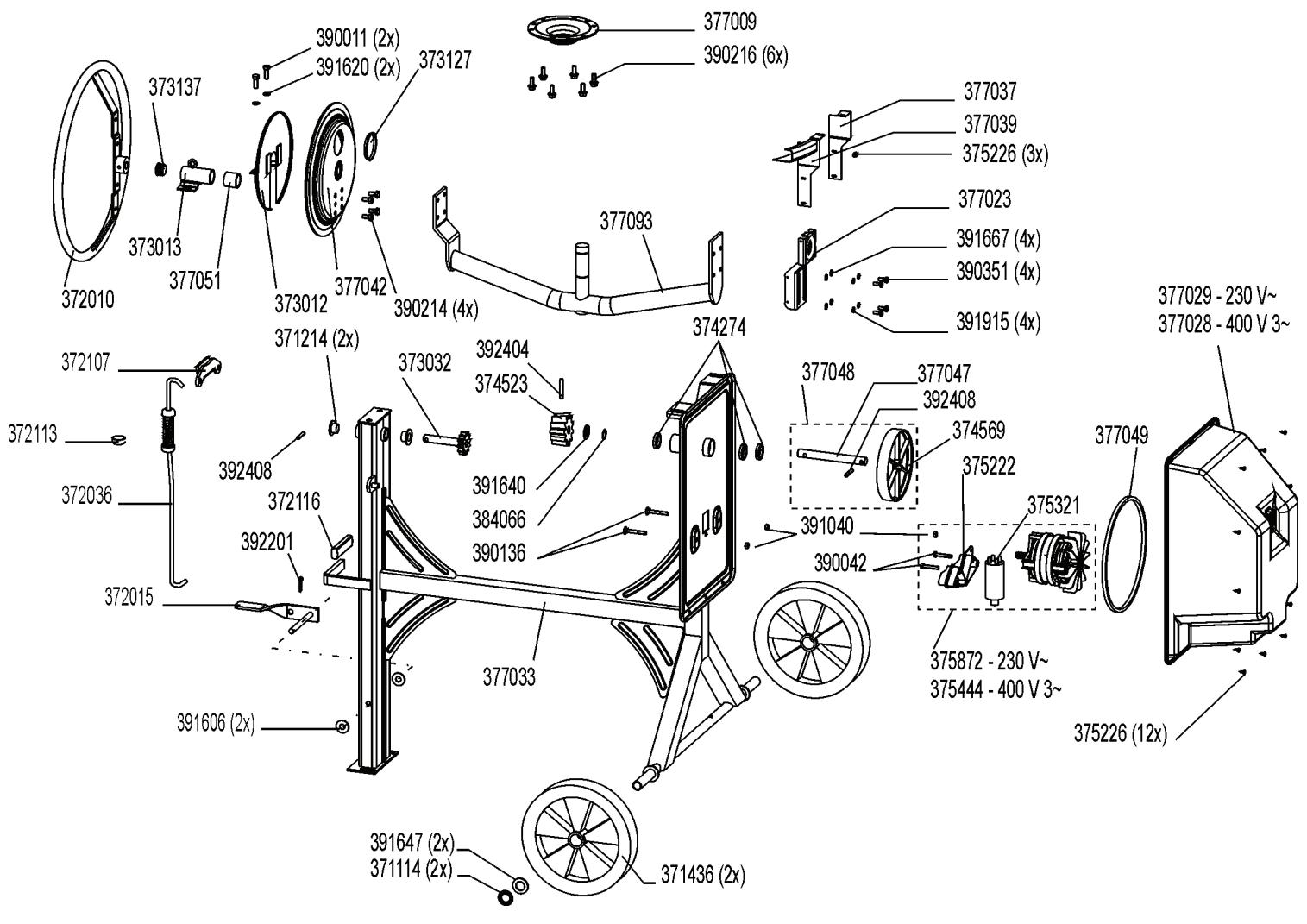 ATIKA FOCUS 185 - Passation de commande de pieces de rechange : - 3
