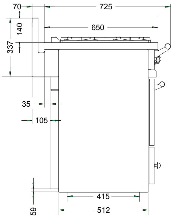 LACANCHE LG1131E - CHASSAGNE &amp; CHAMBERTIN « CLASSIQUE» ET «TRADITION»: TABLES DE CUISSON GAZ - 2