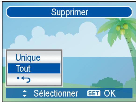 AGFAPHOTO DC-833M - Supprimer tous les fichiers - 1