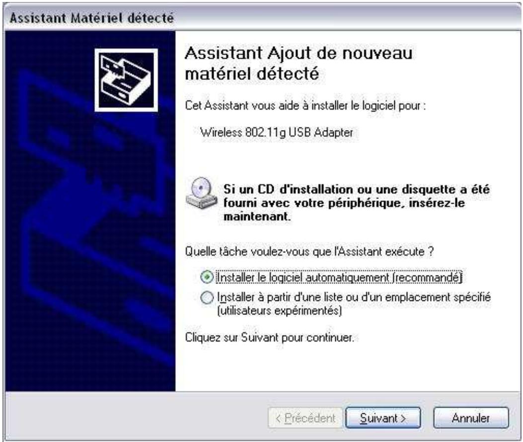 COMET LABS WN568 - Procédure d'installation sous windows XP - 2