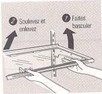 GE SIDE-BY-SIDE REFRIRATOR 20 - Changement d'emplacement des clayettes - 1